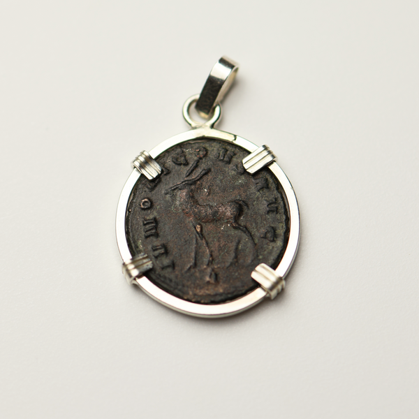 Roman Empire "Zoo Series" Antelope Coin Pendant