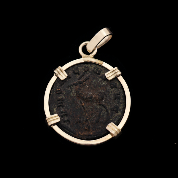 Roman Empire "Zoo Series" Antelope Coin Pendant