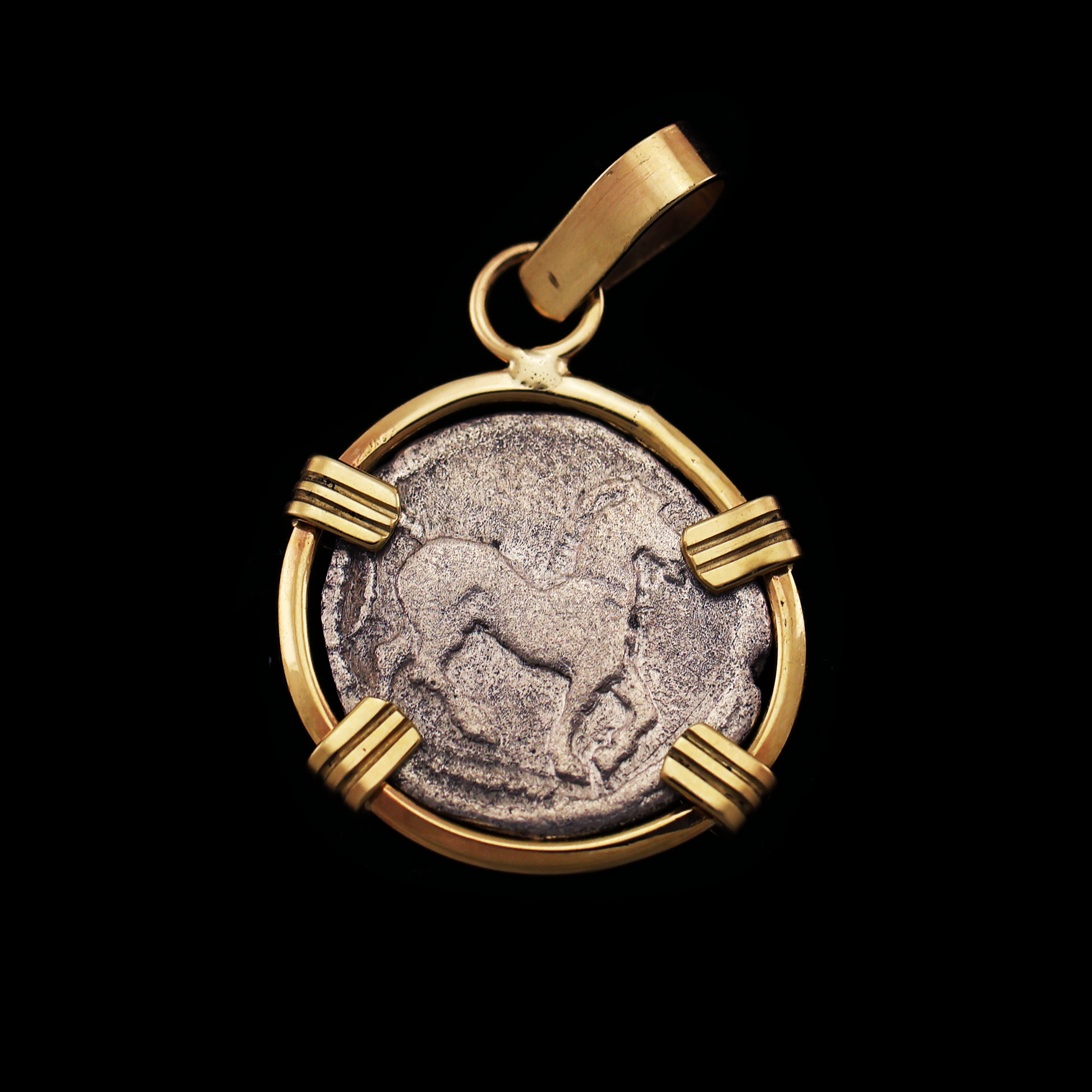 Macedonian Horse Coin Pendant – Ancient Artifacts Shop