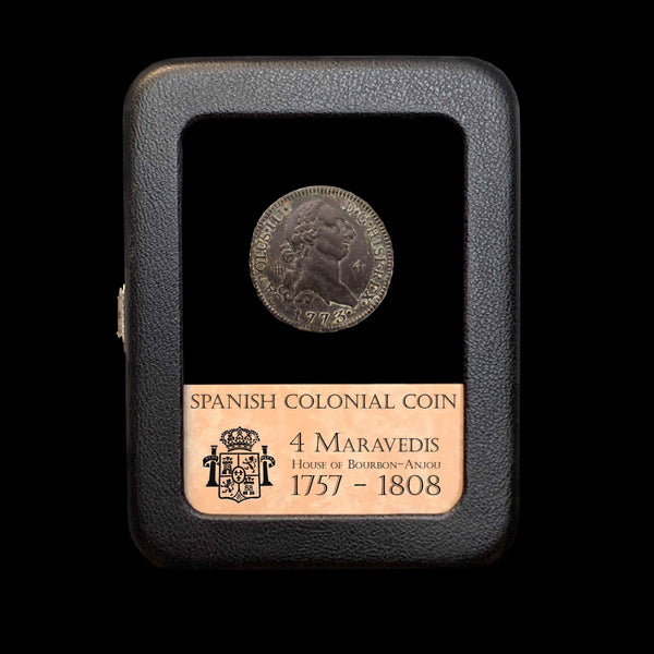 Spanish Colonial Coin - 4 Maravedis